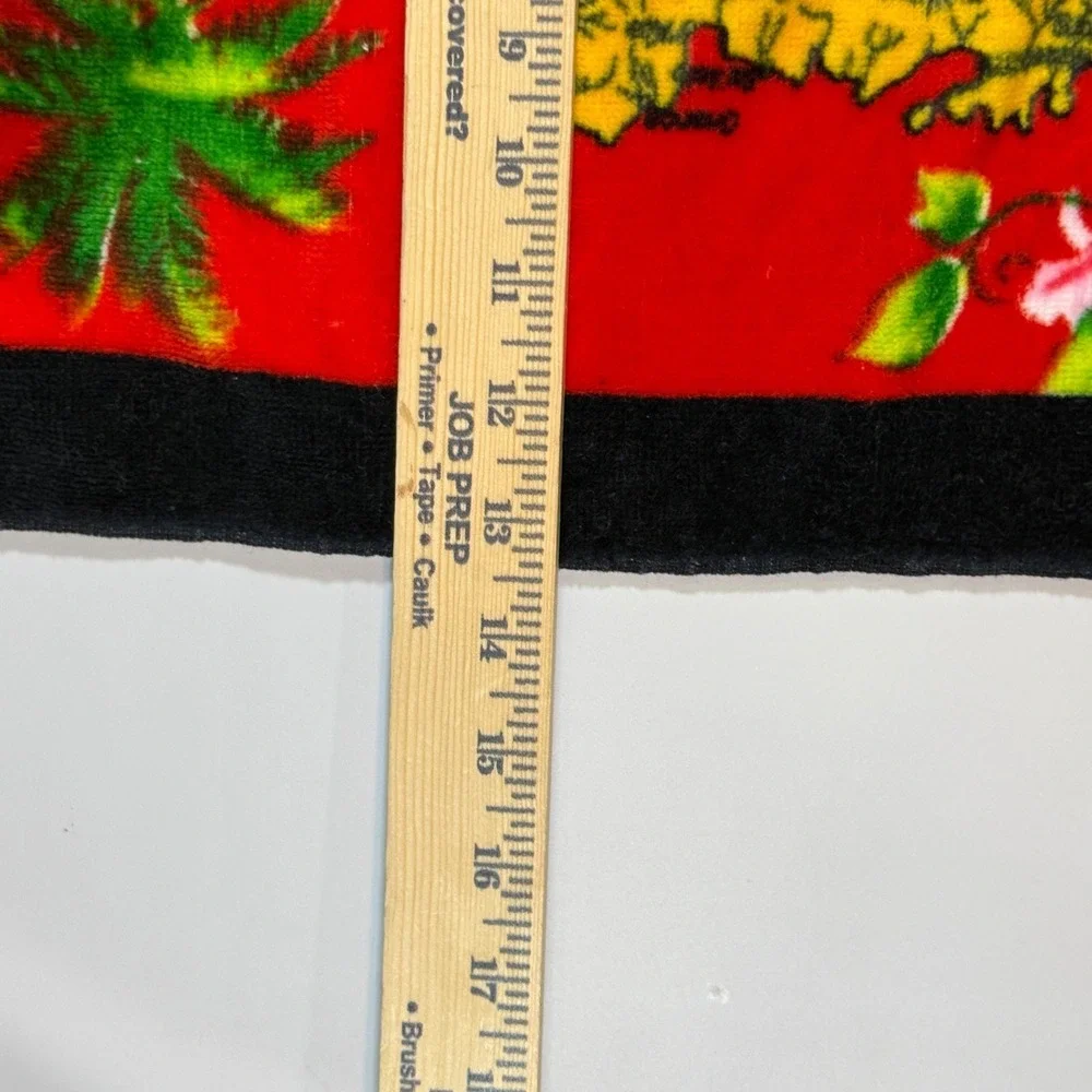 VTG Samoa‎ Tutuila Map Island Beach Towel 36x13 Souvenir Turtle Marlin Fish Sea